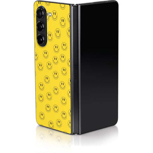 Happy Face Pattern Galaxy Z Fold5 5G Skin
